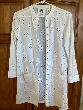 Patrick Robinson for Target white eyelet lace Shacket